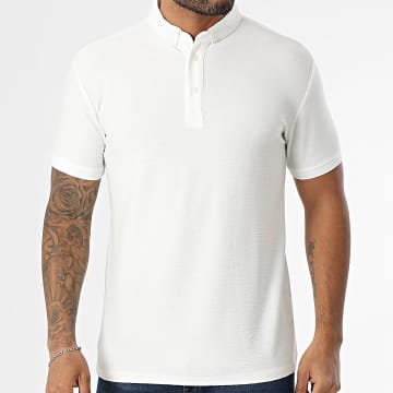 Classic Series - Polo-Shirt mit kurzen Ärmeln Texturiert 002 Weiß