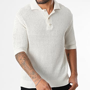 Frilivin - Kurzärmeliges Polohemd Textured 030 Beige