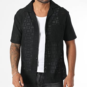 Frilivin - Camisa de verão de manga curta 059 Preto