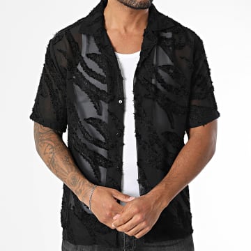 Frilivin - Camisa de manga curta de verão 087 Preto