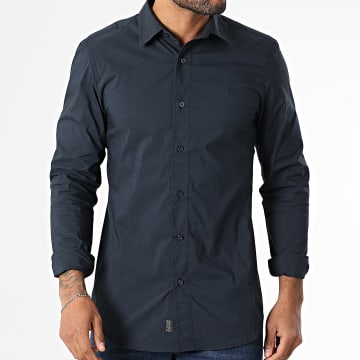 G-Star - Hemd Langarm Slim Royal Poplino D25176-D321 Marineblau