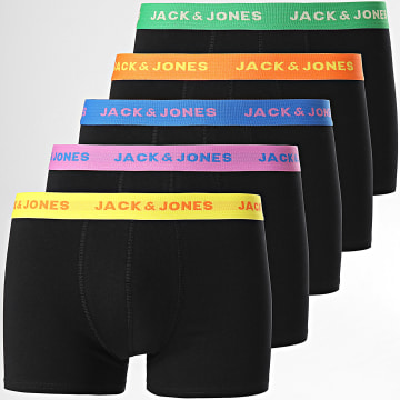 Jack And Jones - Set di 5 boxer neri Leo