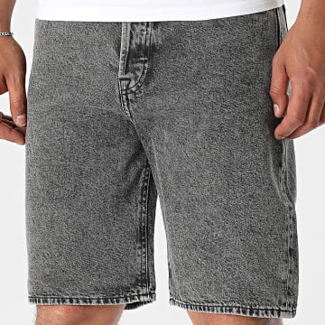 Jack And Jones - Short Jean Baggy Fit Alex Original Gris Anthracite Chiné