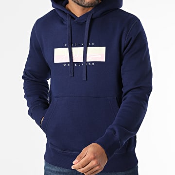 Jack And Jones - Sweat Capuche Frederiksberg Bleu Marine