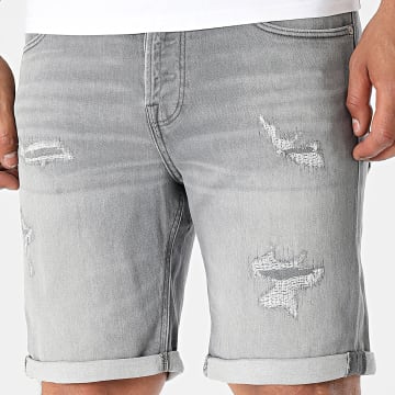 Jack And Jones - Short Jean Regular Fit Rick Icon Gris