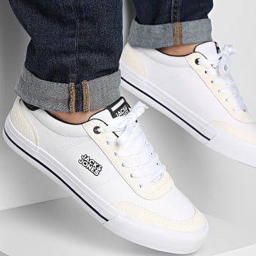 Jack And Jones - Scarpe da ginnastica Rob Canvas Combo Bright White Navy Blaze
