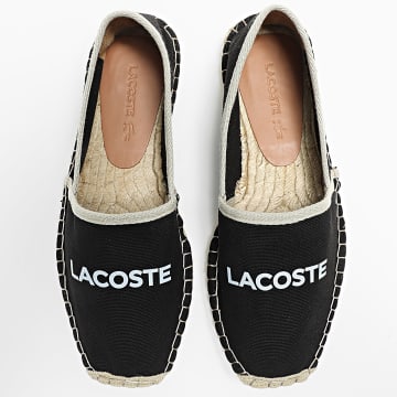 Lacoste - Espadrilles Uhabia 124 Black Leather Brown