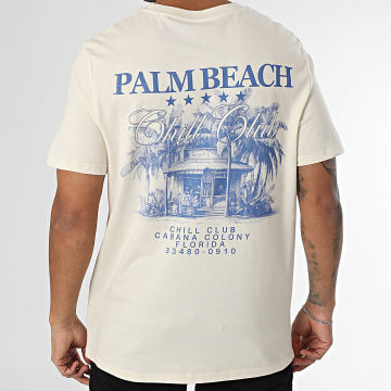 Luxury Lovers - Tee Shirt Oversize Chill Club Bleu Beige