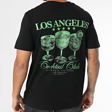 Luxury Lovers - Tee Shirt Oversize LA Cocktail Club Negro Verde