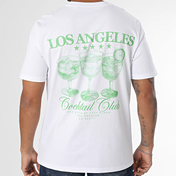 Luxury Lovers - Tee Shirt Oversize LA Cocktail Club Blanco Verde