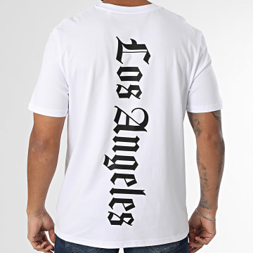 Luxury Lovers - Tee Shirt Oversize Tower Los Ángeles Blanco Negro
