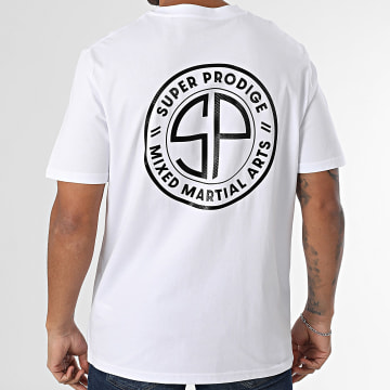 Super Prodige - Oversize Tee Shirt Large SP Circular White Carbon