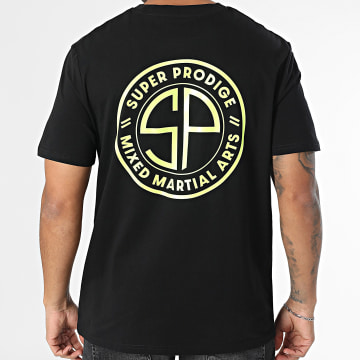 Super Prodige - Tee Shirt Oversize Large SP Circular Black Yellow Fluo