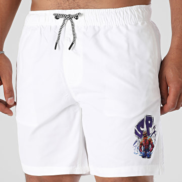Super Prodige - Energie Badeshorts Weiß Violett