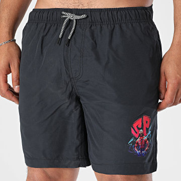 Super Prodige - Energie Badeshorts Schwarz Rot