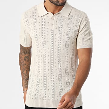 Uniplay - Polo calado de manga corta 13K Beige