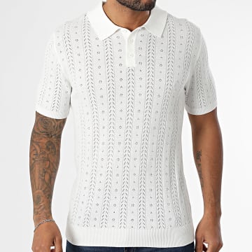 Uniplay - Polo calado de manga corta 13K blanco