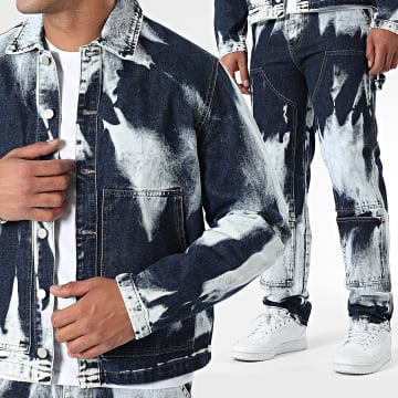 Uniplay - Ensemble Veste Jean Et Jean 171 Bleu Denim Bleu Wash