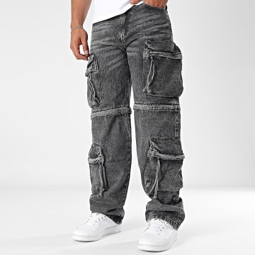 Uniplay - Pantalon Cargo Jean 246 Noir