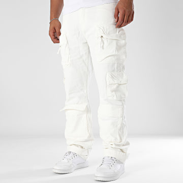 Uniplay - Pantalon Cargo Jean 704 Blanc