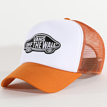 Vans - Casquette Trucker Classic Patch 0066XY Orange Blanc