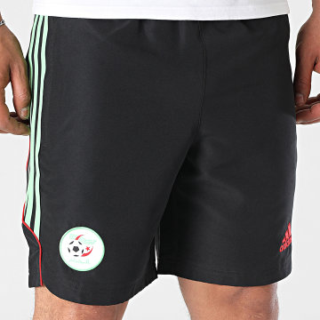 Adidas Sportswear - Short Jogging A Bandes Algérie JN1723 Noir Vert Rouge