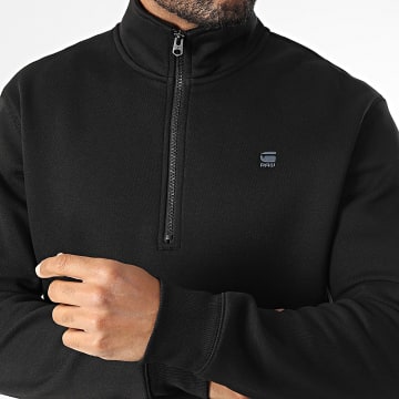 G-Star - Premium Core D26459-C235 Zwart Rits Sweat Top Hoge Hals