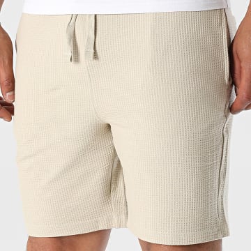 Only And Sons - Short Jogging Regular Fit Waffle Kian Seersucker Beige