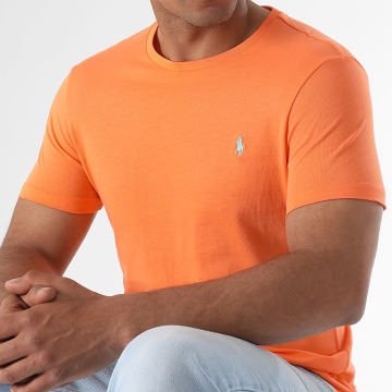 Polo Ralph Lauren - Camiseta Original Player Custom Slim Fit Naranja