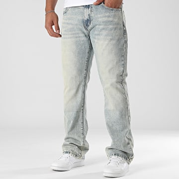 Uniplay - Jeans Baggy 360 Bleu Wash Camel