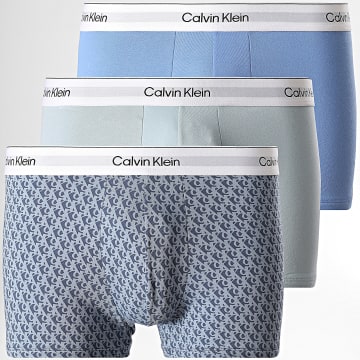 Calvin Klein - Lot De 3 Boxers LV00NB4392 Bleu Clair