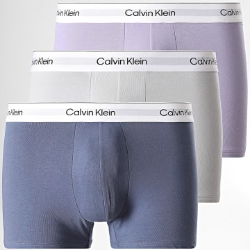 Calvin Klein - Lot De 3 Boxers LV00NB4392 Bleu Marine Violet Gris