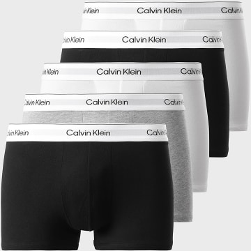 Calvin Klein - Lot De 5 Boxers LV00NB4393 Noir Blanc Gris Chiné