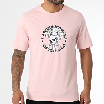 Jack And Jones - Tee Shirt Skull Coast Pink