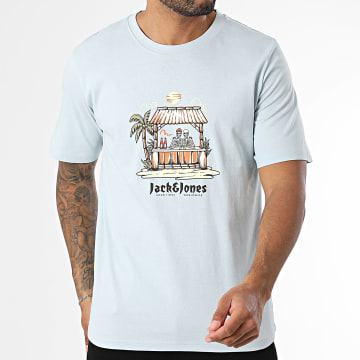Jack And Jones - Skull Coast Light Blue Tee Shirt