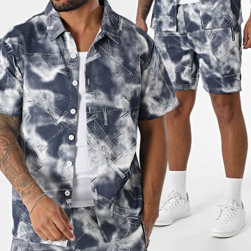 MTX - Ensemble Chemise Manches Courtes Et Short Jogging 23A Bleu Marine