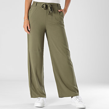 Only - Pantalon Femme Nova Life Vert Kaki