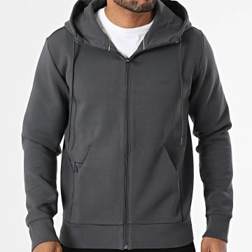 BOSS - Saggy Hooded Zipped Sweatshirt 50506161 Anthracite Grey