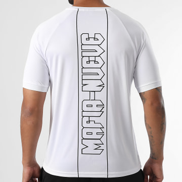 MA9 Mafia Nueve - Essential Back Tape Tee Shirt Blanco