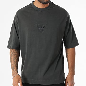 New Era - Oversized T-shirt Large NBA Washed Box Chicago Bulls 60667860 Zwart