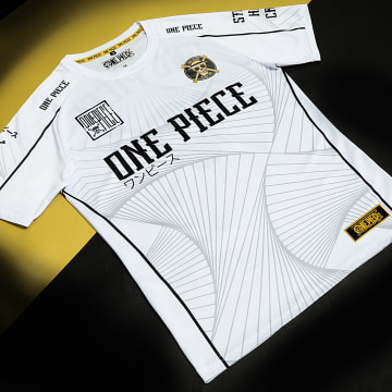 One Piece - Maillot Collector Jersey One Piece Mugiwara Back Blanc Noir