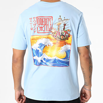 One Piece - Kanagawa Camiseta oversize Azul claro