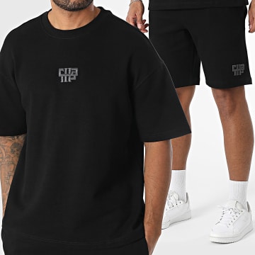 Classic Series - Ensemble Tee Shirt Oversize Large Et Short Jogging 025 Noir
