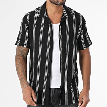 Classic Series - 470 Camicia a maniche corte a righe bianche e nere