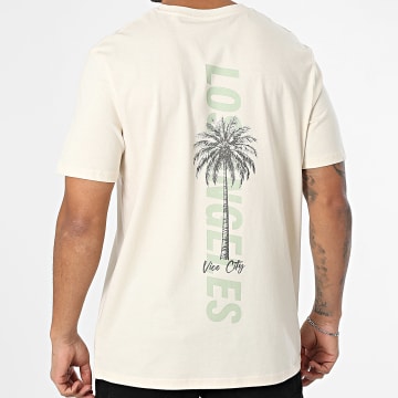 Luxury Lovers - Tee Shirt Oversize Los Ángeles Palm Beig Kaki