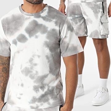 MTX - Ensemble Tee Shirt Et Short Cargo Beige Gris