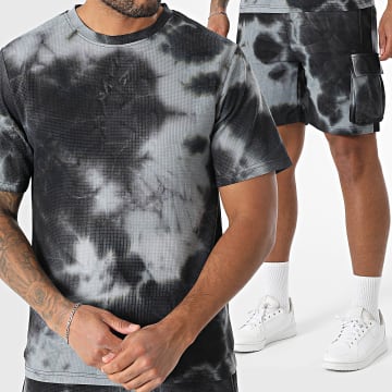 MTX - Ensemble Tee Shirt Et Short Cargo Noir Gris