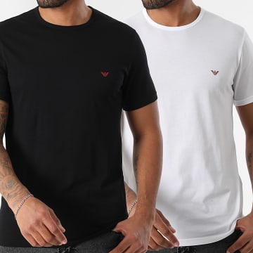Emporio Armani - Juego De 2 Camisetas Blanco Negro EM000391-AF10800