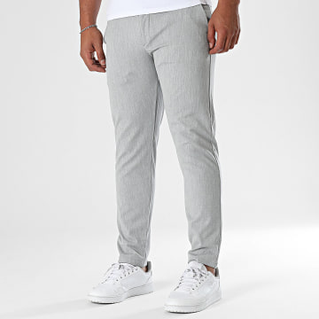 2Y Premium - Pantalon Chino Slim 020 Gris Chiné