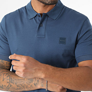 BOSS - Polo Manches Courtes Slim Passenger 50507803 Bleu Marine
